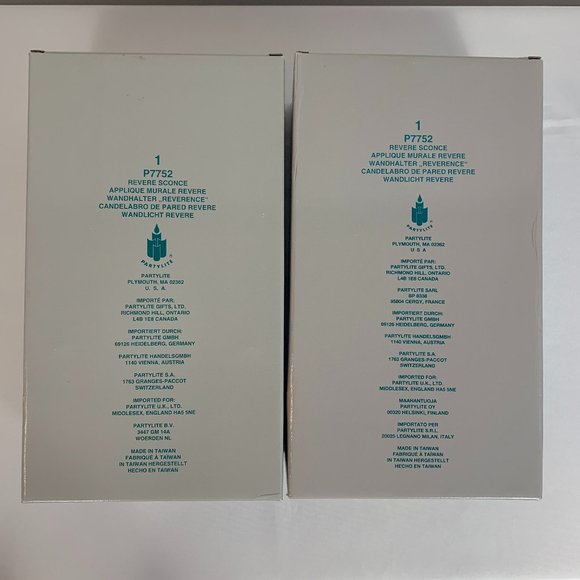 PartyLite Revere Wrought Iron Black Wall Sconce P7752 New in Original Box - Picture 7 of 9